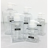 Daiso Refill Bottle PET Refillable Transparent Bottle Pump Bottle