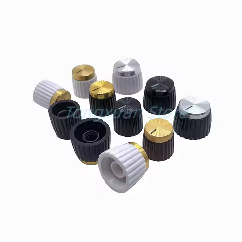 2pcs Aluminum Plastic Set Button Cap Pointer Knob for Marshall Audio Guitar AMP Effect Pedal Overdri