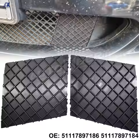 2pc Car Front Bumper Cover Lower Mesh Grill Plate Trim Cap For BMW 5 Series E60 E61 528i 530i 535i 5