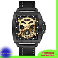 KADEMAN KD408 Watch Men Leather Waterproof Business Square Shape Big Dial Men Watch Jam Tangan Lelaki Original