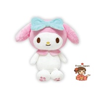 K-Company Sanrio Characters Leg-Drafting Series Sitting Plush Toy My Melody SAA-ON-MM H16.6 x W12.7 