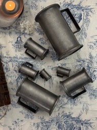 50186-質樸法國古董純錫杯7件組