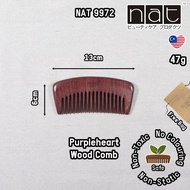NAT Natural Purpleheart Wood Comb [9972]