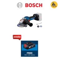 BOSCH 18V Cordless GWS 18V-15 S Angle Grinder Professional ( 0 601 9M6 0K0 ) with Free Battery Promo