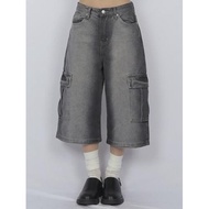 Codibook|Korea EEZEE Unique Brush Color Bermuda Work Shorts Women's Clothing