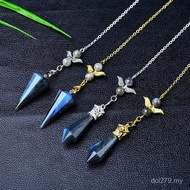Green Light Blue Light Awl Pendant 12 Shape Natural Labradorite Crown Prism Wings Moonstone Pendant 