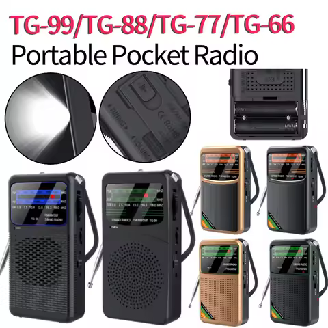 TG-99 TG-88 TG-77 TG-66 FM AM SW Radio Full Band Portable Radio with Headphone Jack Outdoor Emergenc