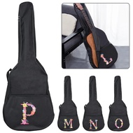 Guitar Bag 34-41 Inch Guitar Bag Electric Guitar Waterproof Oxford Carrying Bags Pink Letter Print S