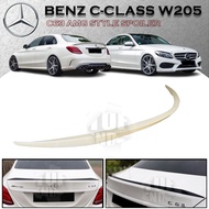 MERCEDES-BENZ C-CLASS C200 W205 2014-2019 C63 STYLE REAR TRUNK SPOILER MATERIAL ABS TOP SPOILER SKIR