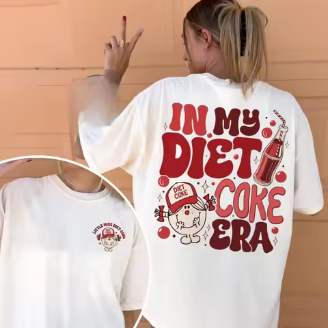 In My Diet Coke Era Women Shirt Funny Little Miss Diet Coke T Shirt Soda Lover Workout Apparel Gift 
