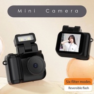 Mini Digital Camera Portable Pocket Retro Camera with Flash Battery Dock Photo Video DV DVR Recorder