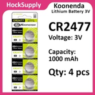 [4pcs] Koonenda CR2477 Lithium 3V Button Battery 2477 [FAST SHIP OUT]