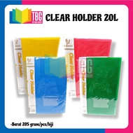 1 PCS CLEAR HOLDER 20 SHEETS HEBRON DISPLAY BOOK/ DOCUMENT KEEPER/