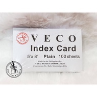 VECO Plain / Lined 5x8 Index Card (100 pcs.)