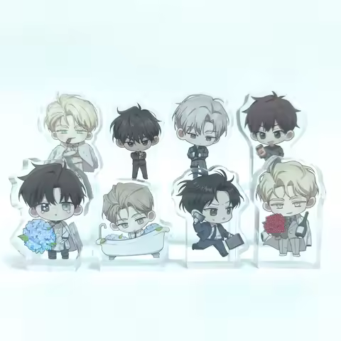 Passion Raga Roses and Champagne Code Name Acrylic Mini Block BL Yaoi Manhwa Key Chain Anime Collect