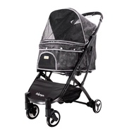 IBIYAYA Speedy Fold Pet Buggy | Foldable Pet Stroller  (Camouflage / Grey Jeans)