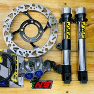 Lighten Front shock daiya xrm F-8.1 2chips caliper|disc|earls - Xrm110 xrm125 rs125 rs150 etc