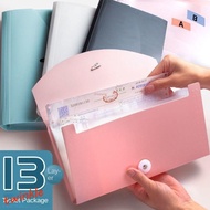 TWINKLE1 Accordion File Folder Paper Folder Bill Storage Business Receipt A6 Coupons Document Organi