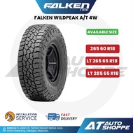Falken Wildpeak AT4W 18" Tyre 265 LT265 LT285 60 65 R18 LT 4X4 4WD (1 Tire)