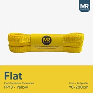 Original MR Shoelaces FP13 Yellow Flat Shoelaces 7mm 90cm-200cm Polyester Premium Shoelaces
