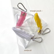 Pouch triangle Coin Pouch coin transparent triangle