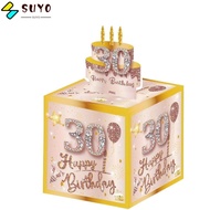 SUYO Birthday Pull-Out Money Gift Box, 16th/18th with Card Money Roll Gift Box,  Interactive Design 