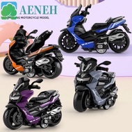 AENEH Mini Motorcycle, Diecast Pull-back Motorcycle Model, Portable Vehicle Toy Miniature Inertia Si