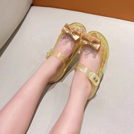 ◘◇ Children's Crystal Sandals Elsa Princess Shoes Melissa Girls Jelly Flashing Diamond Baby SandalsTH