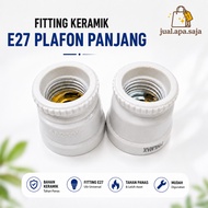 E27 Long Ceiling Ceramic Fitting E27 Long Ceiling Ceramic Garden Light Fitting/