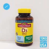 Nature Made Vitamin D3 1000iu 25 mcg Contents 650 softgels Nature Made Vitamin D3 1000iu