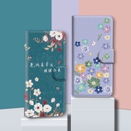 Flip Phone Case Suitable for Samsung Note10+S8 S9 Plus S10E S10 Lite Phone Case Flower Protective Ca