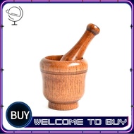 [werner]Wooden Mortar and Pestle Set,Mortar and Pestle Wood Wooden Mortar Pestle Grinding Bowl Set G