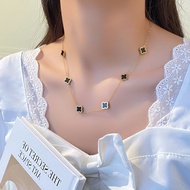 Imported 100% Titanium Girl Necklace/Titanium Clover Gold Necklace/Gold Necklace