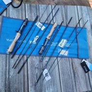 Lure UL fishing rod with original plug Premium 4+ 1 piece Rancy fishing Multi-Purpose 2 Lengths 1m55