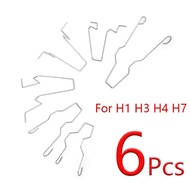 New 6Pcs For H1 H3 H4 H7 Metal Headlight Bulb Spring Clips Car Headlamp Light Bulb Retainer Spring C
