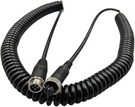 ESDEITT 16.4ft M12 4PIN Aviation Male to Female Cable Adapter Spring Extension Line 5meters,Connecto