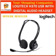 (Original) Logitech H370 USB HEADSET WITH DIGITAL AUDIO head-set H 370 1-Year Logitech SG Service Ce