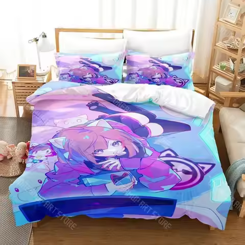 3D Printed Cytus II Game Bedding Set for Boys Girls Duvet Cover And Pillowcase Twin Queen King Full 