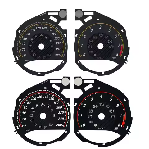 Speedometer dials AMG Gauges Panel For Mercedes W205 C-Class C63 C200L GLC260 Instrument from MPH to