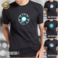 T-shirt ARC REACTOR Iron Man Superhero T-Shirt Premium Distro Adult And Child Clothes