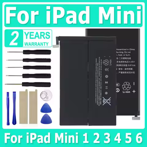 Brand-New For iPad Replacement Battery For iPad Mini 1 2 3 4 5 6 Apple Pad Batteria Baratas A1432 A1