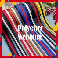 2.5cm Width Good Thick Polyester Webbing Bag Strap Tali Beg Handle Webbing Strap DIY Craft Webbing