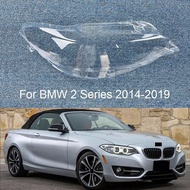 For BMW F22 F23 2 Series 2014-2019 Car Headlight Lens Cover head light lamp Transparent Lampshade Sh