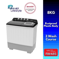 Sharp Semi Auto Washer ESTP-8016 (8KG) / ESTP1116 (11KG) / ESTP1316 (13KG) / ESTP1516 (15KG)