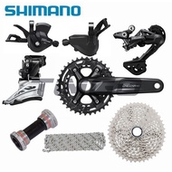 Shimano Deore 2×10 Speed Groupset MTB Bike SL-M4100 Right Shifter SL-M5100 Left shifter RD-M4120 FD-M618 Rear Front Derailleur CS-M4100 Cassette CN-HG54 Chain FC-M4100-2 SM-BB52
