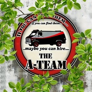 Vintage A-Team 2D Metal Wall Art Sign Retro Tinplate Decor for Bar Kitchen Bedroom