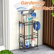 Garden Tool Organizer Mop Broom Holder Tool Shelf for Outside Home Yard