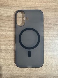 iPhone 16 霧面半透明手機殼 CASEFINITE THE FROST AIR ULTRA (MagSafe版、煙燻黑)