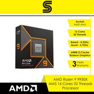 AMD Ryzen 9 9950X AM5 16 Cores 32 Threads Processor