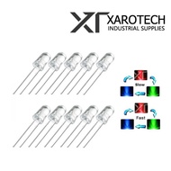 10pcs of LED 5mm Cycling Flashing RGB